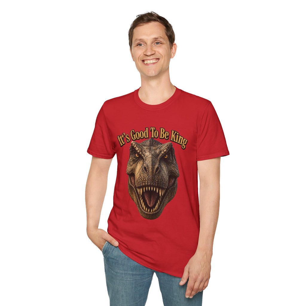 Tyrannosaurus Rex Head It's Good To Be King T-Shirt | Dinosaur Shirt