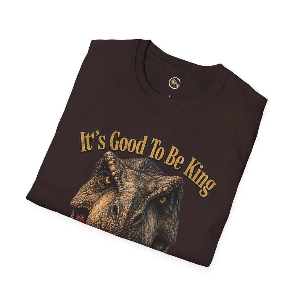 Tyrannosaurus Rex Head It's Good To Be King T-Shirt | Dinosaur Shirt
