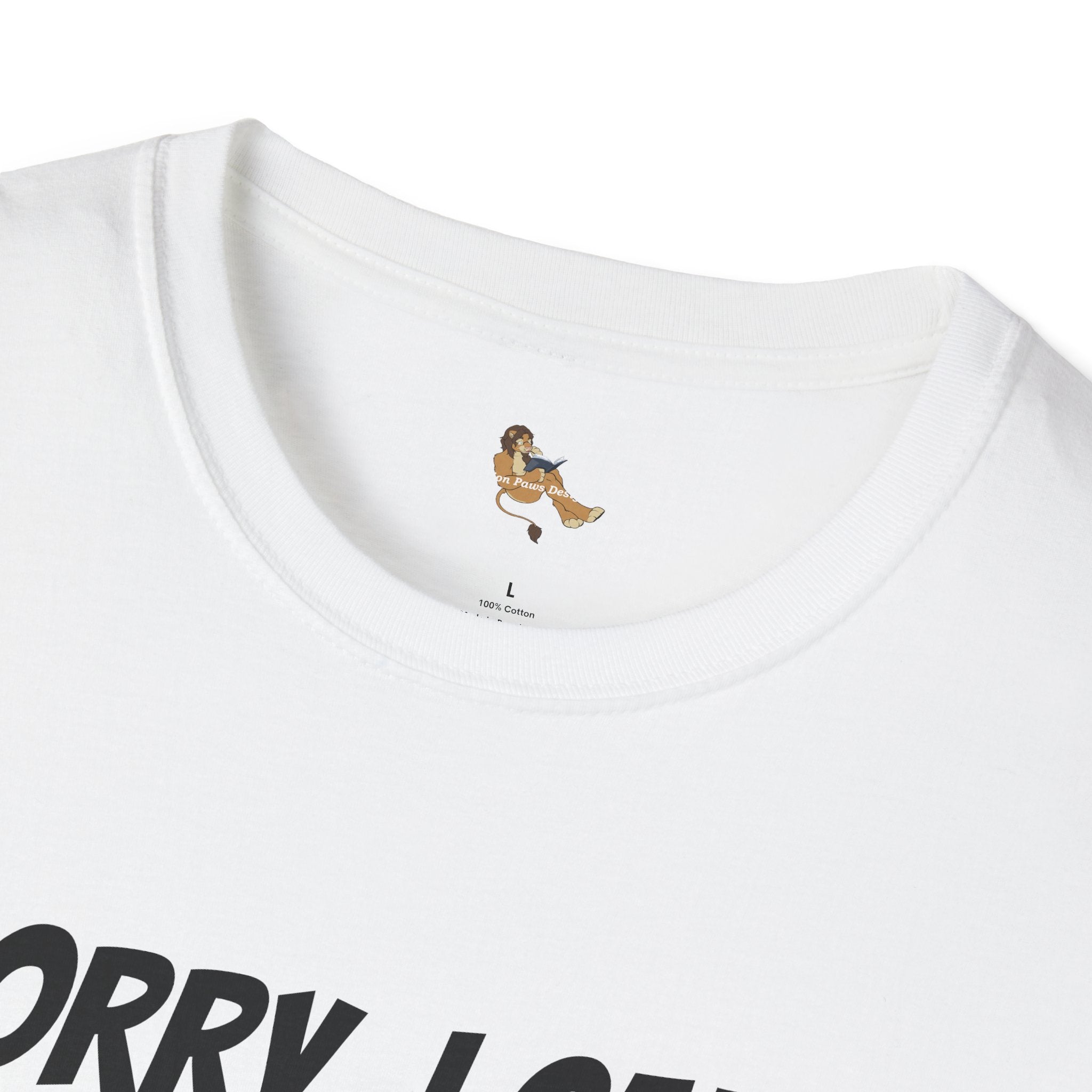 Cat T-Shirt — "Sorry, I Can't Come My Cat Needs Attention" Funny Pet Lover Tee