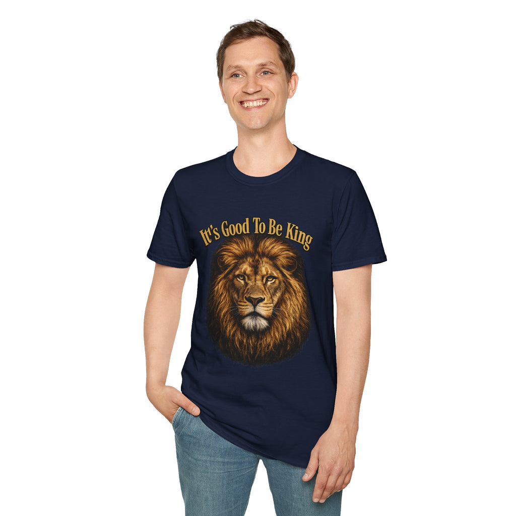It's Good To Be King Lion Head T-Shirt | Vintage Animal Graphic Tee