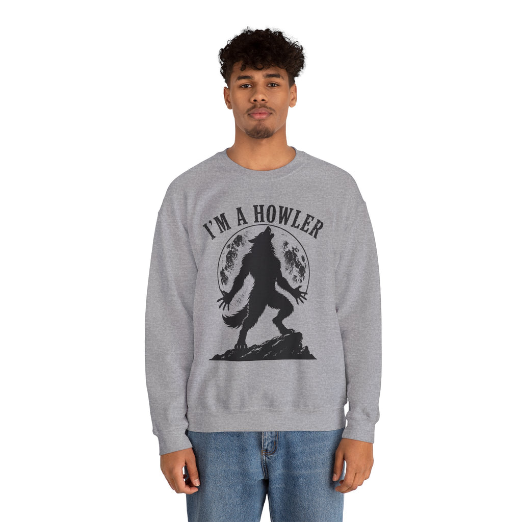 Werewolf Howler Sweeter Crewneck Sweatshirt | Furry Wolf Design