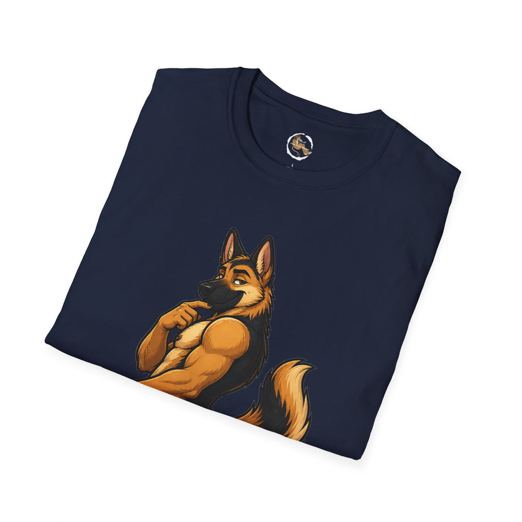 Strong German Shepherd Furry looking to bury a bone T-Shirt | Dog humor