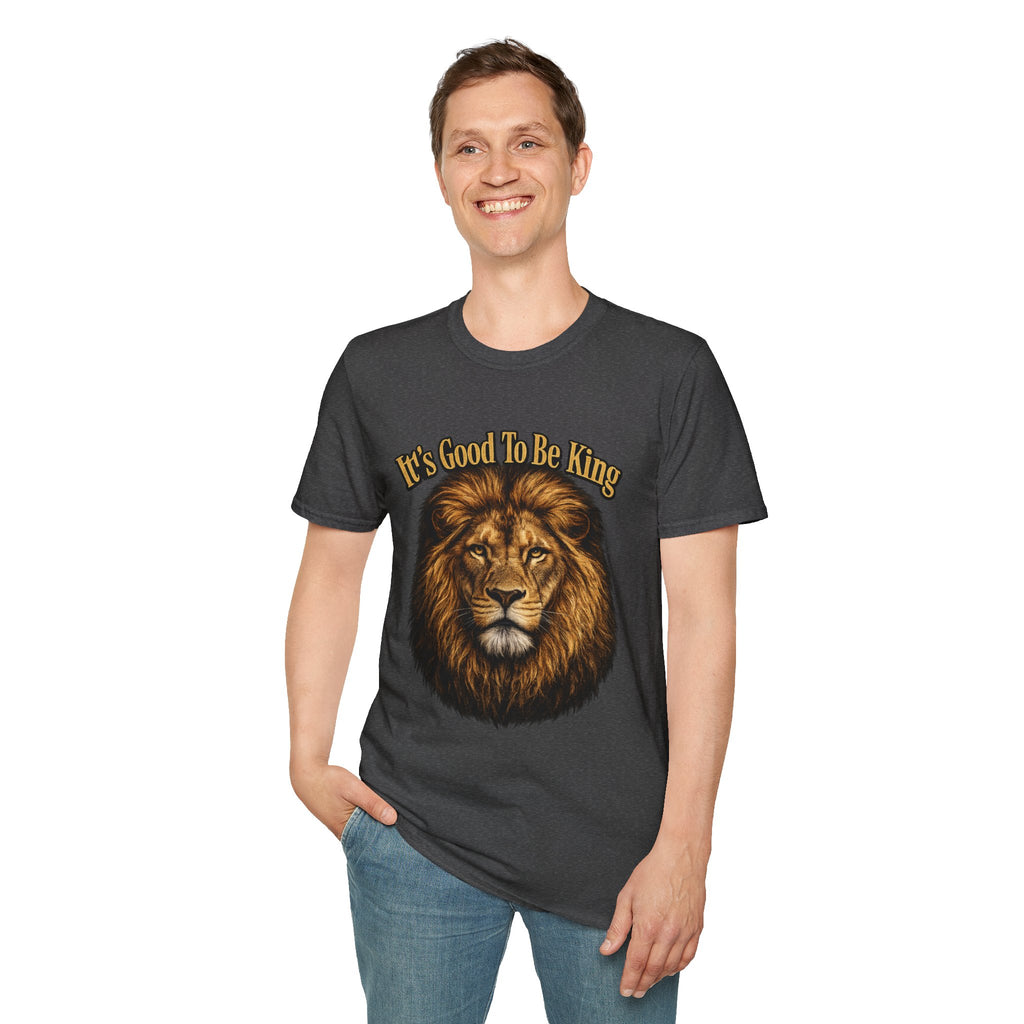 It's Good To Be King Lion Head T-Shirt | Vintage Animal Graphic Tee