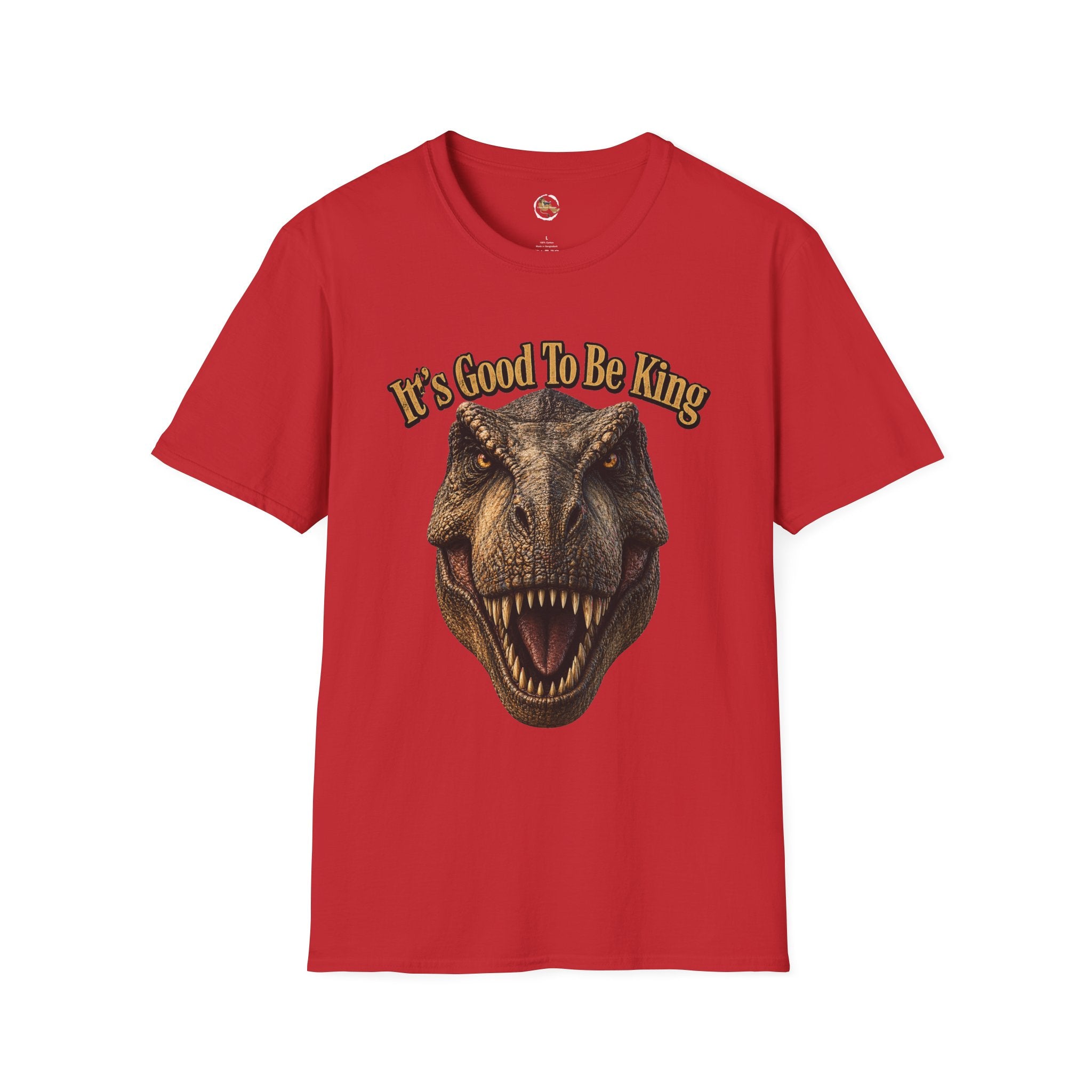 Tyrannosaurus Rex Head It's Good To Be King T-Shirt | Dinosaur Shirt