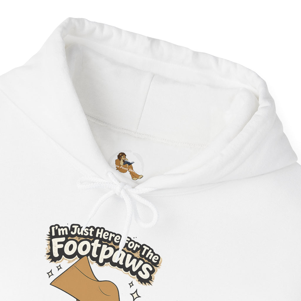 Footpaws Lion Paw Illustration Hoodie | Cute Feline Paws Graphic