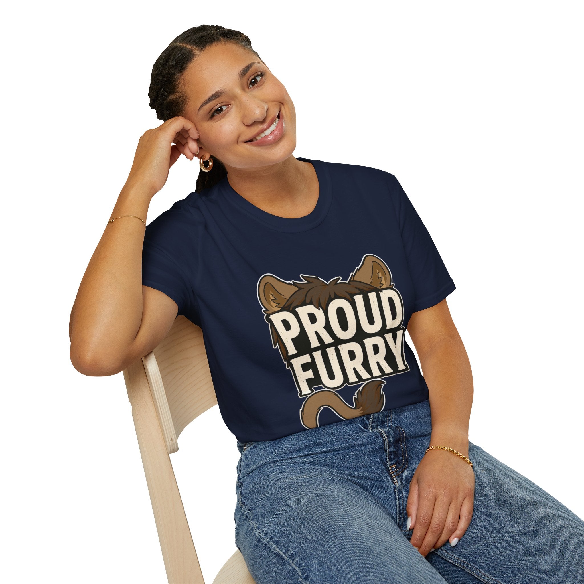 Proud Furry Graphic Tee — Cute Furry Pride T-Shirt