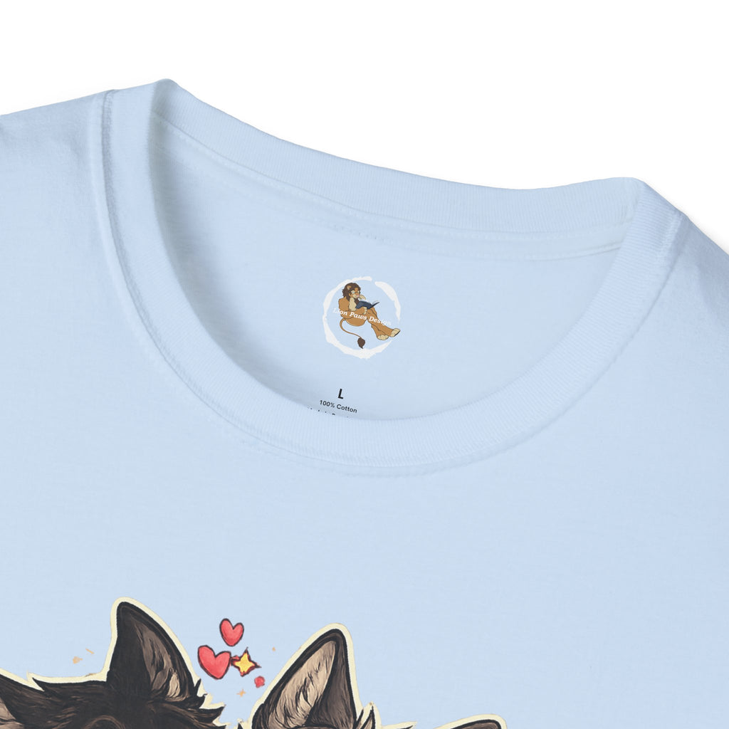 Gay Wolves Graphic T-Shirt - 'There Are Two Wolves' Cute LGBT Pride Tee
