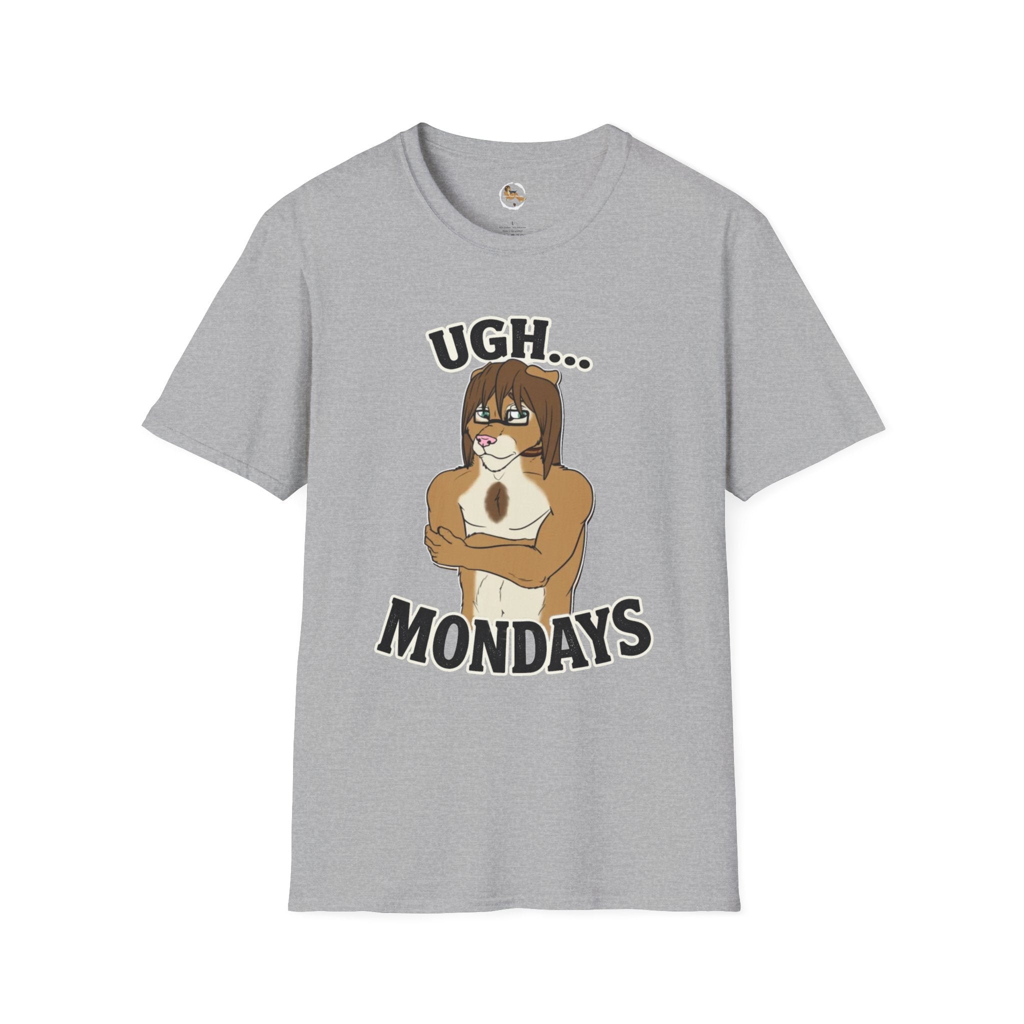 Ugh Mondays Grumpy Lion T-Shirt | Funny Work Casual Tee