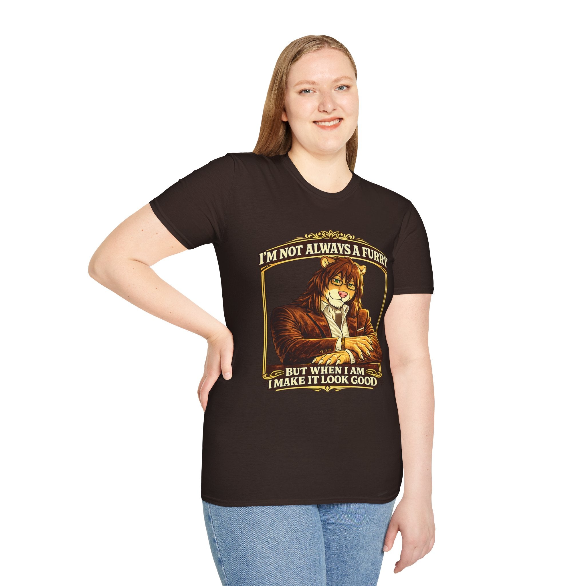 Furry Graphic T-Shirt — “I’m Not Always a Furry But When I Am I Make It Look Good”