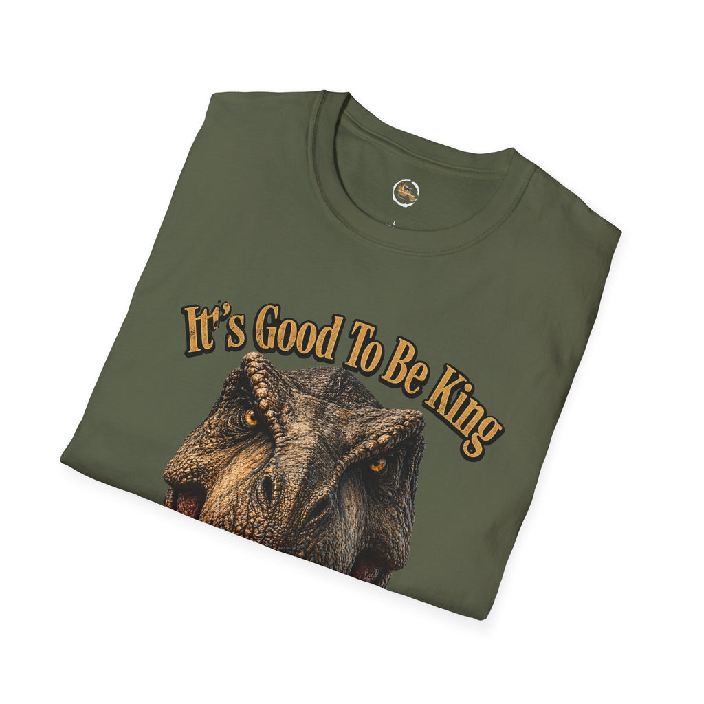 Tyrannosaurus Rex Head It's Good To Be King T-Shirt | Dinosaur Shirt
