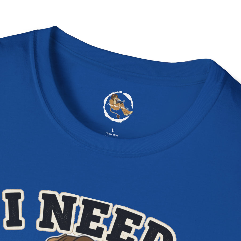 I Need Coffee First Lion Coffee Lover T-Shirt | Funny Furry Graphic