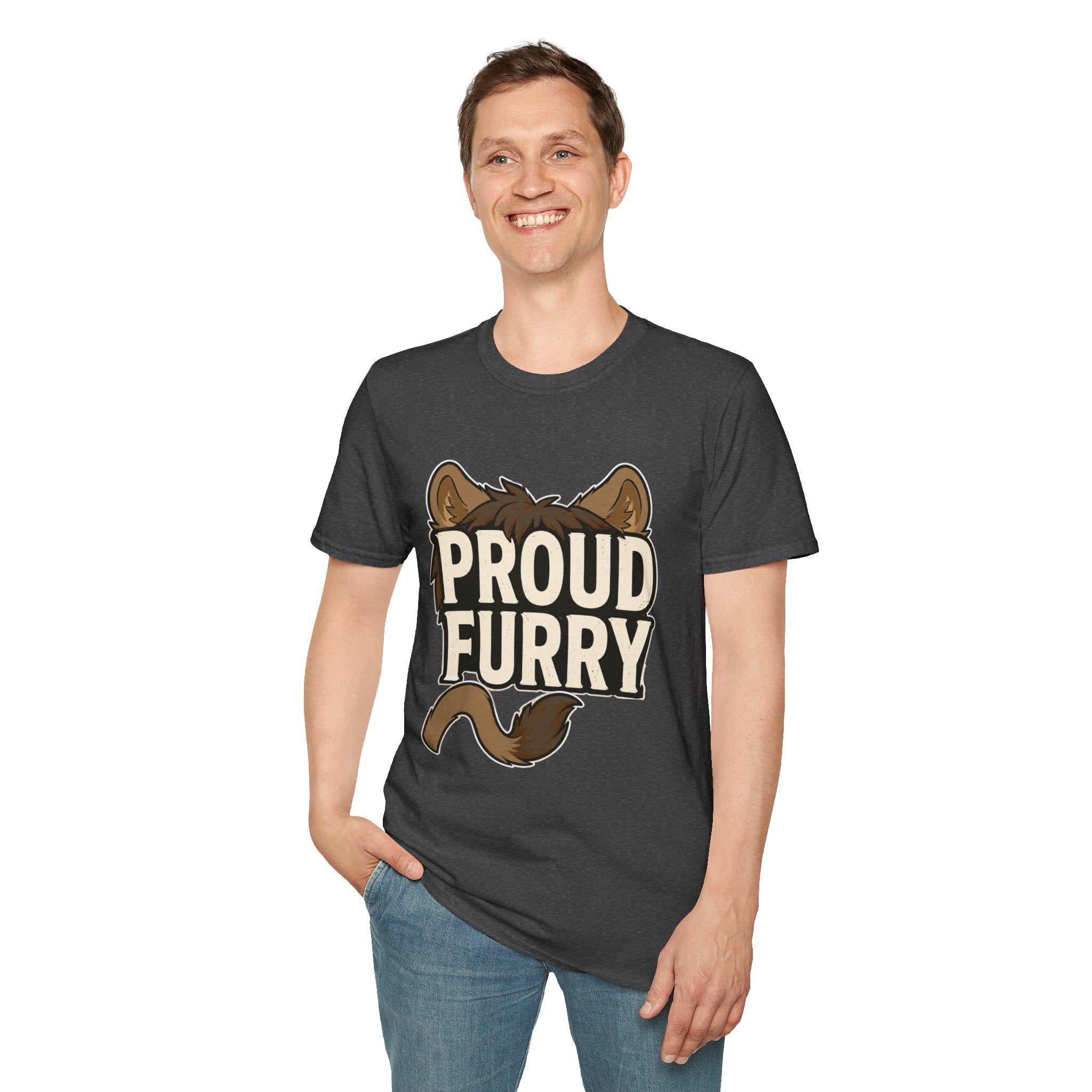Proud Furry Graphic Tee — Cute Furry Pride T-Shirt