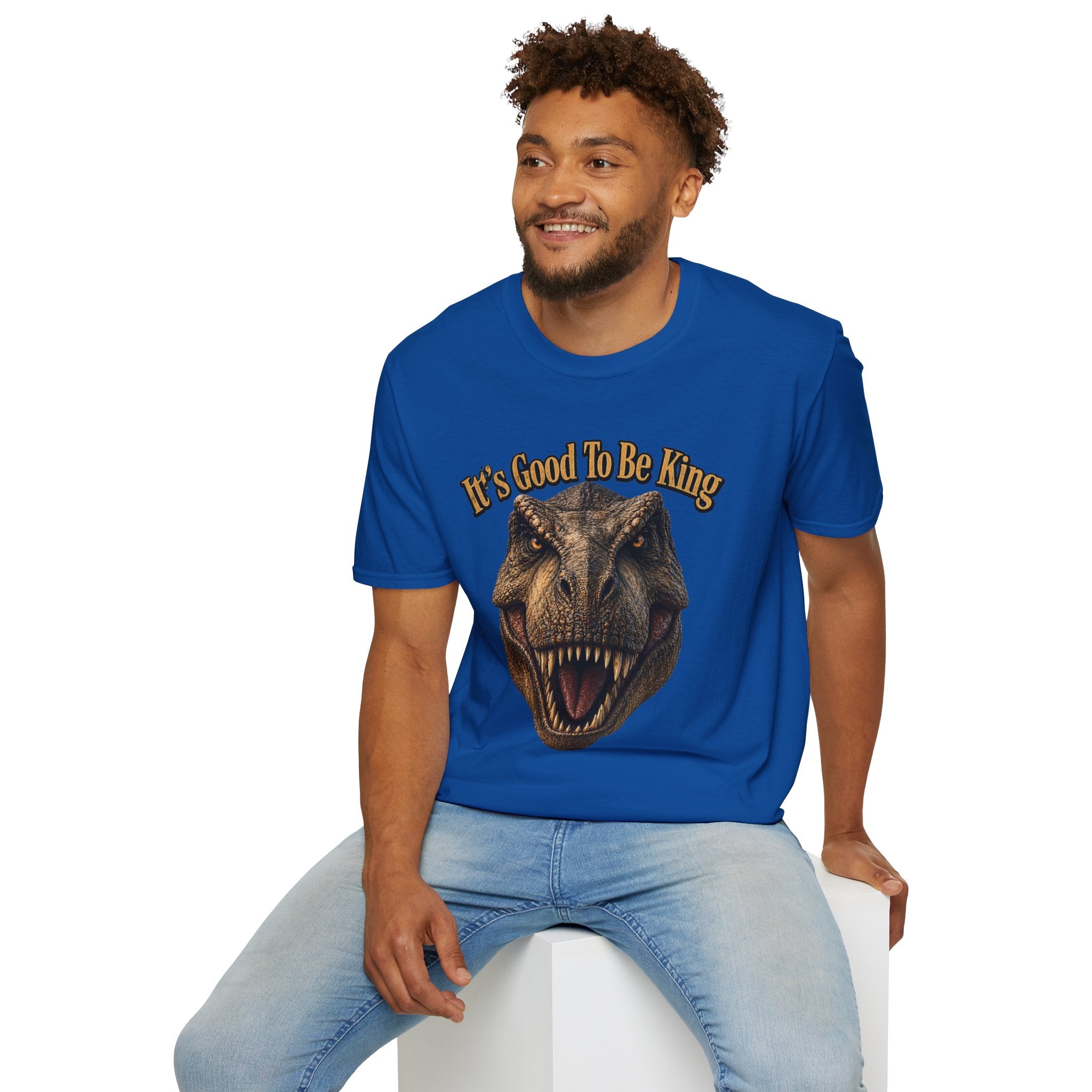Tyrannosaurus Rex Head It's Good To Be King T-Shirt | Dinosaur Shirt