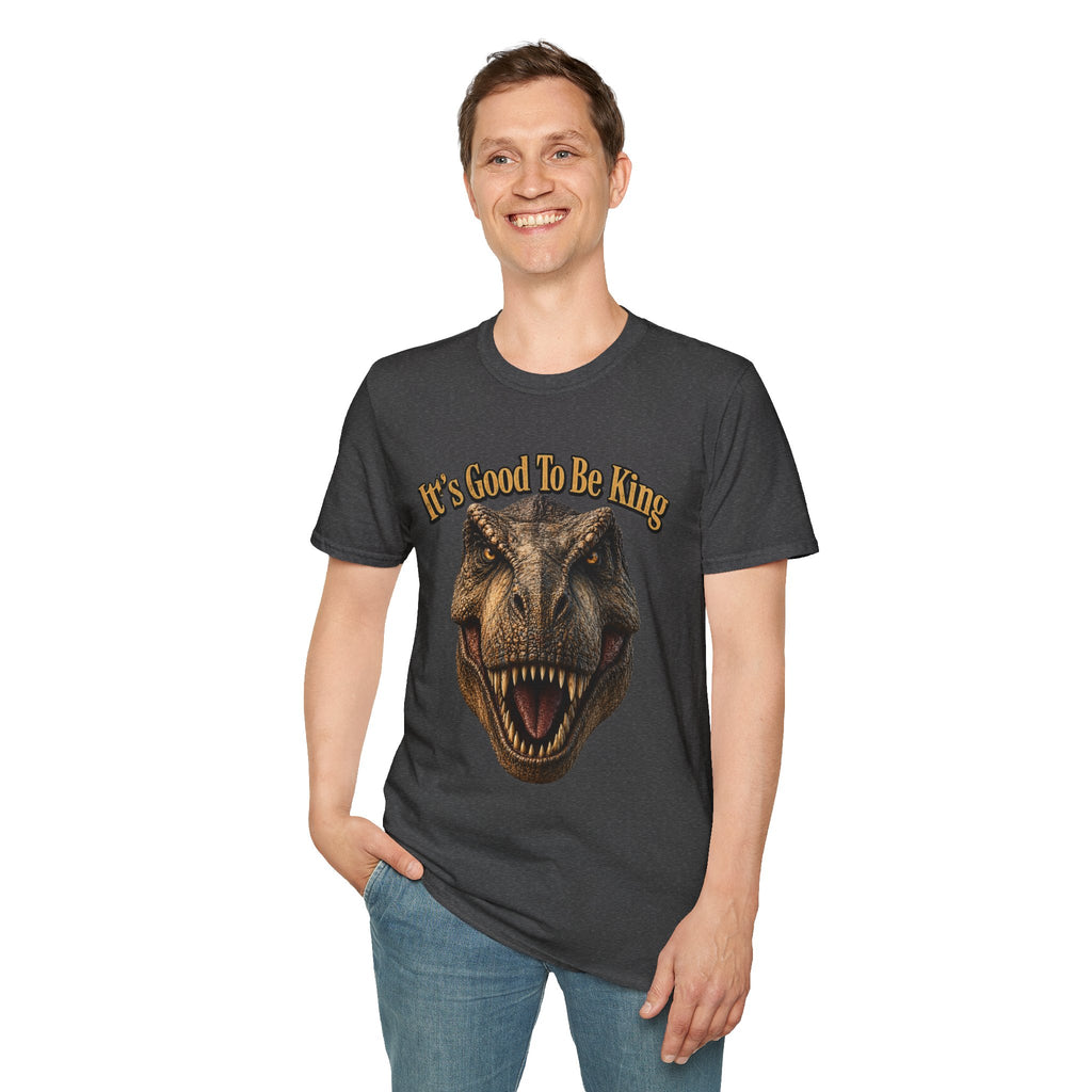 Tyrannosaurus Rex Head It's Good To Be King T-Shirt | Dinosaur Shirt