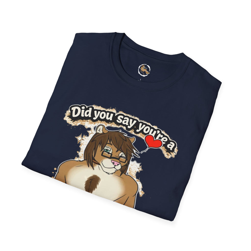 Did you say you're a Lion Tamer? T-Shirt | Furry Lion Character Tee