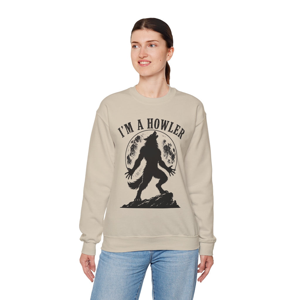 Werewolf Howler Sweeter Crewneck Sweatshirt | Furry Wolf Design