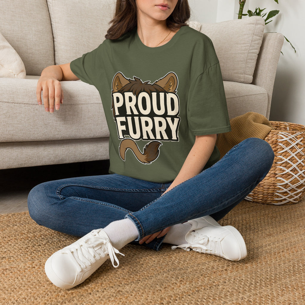 Proud Furry Graphic Tee — Cute Furry Pride T-Shirt