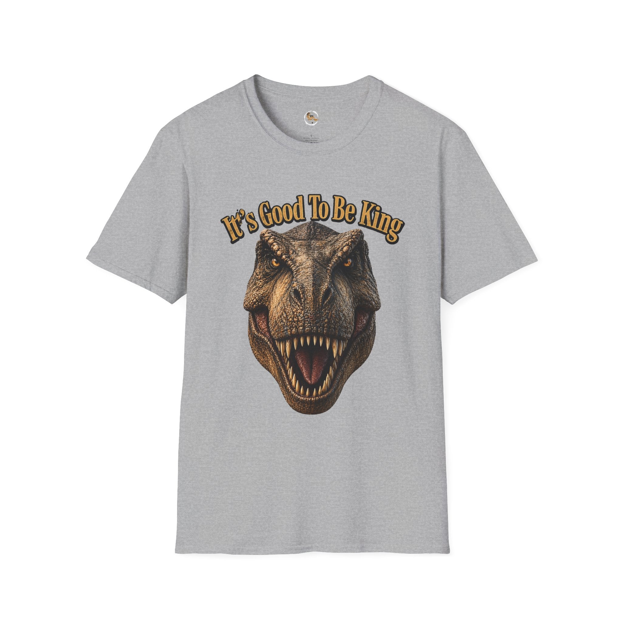 Tyrannosaurus Rex Head It's Good To Be King T-Shirt | Dinosaur Shirt