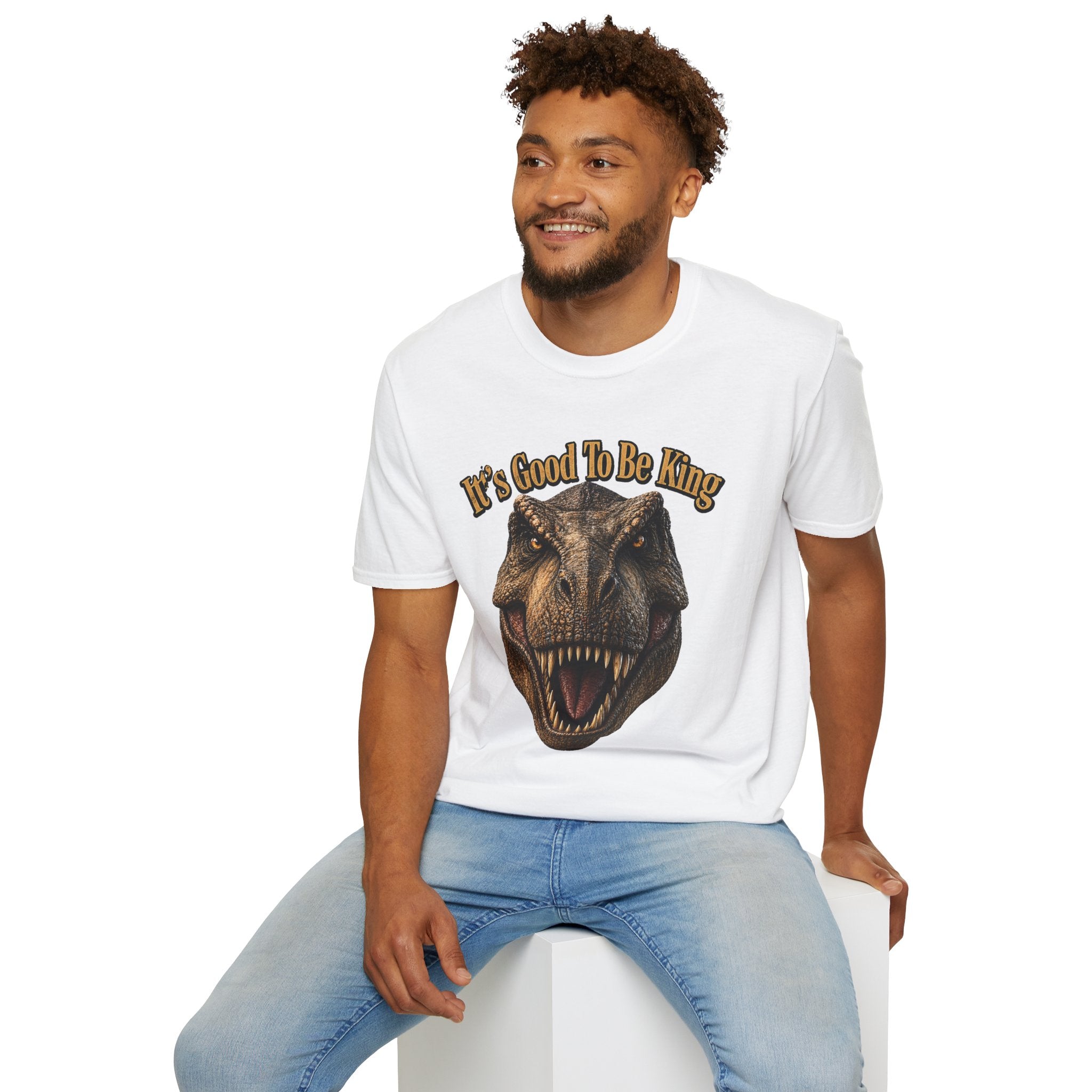 Tyrannosaurus Rex Head It's Good To Be King T-Shirt | Dinosaur Shirt