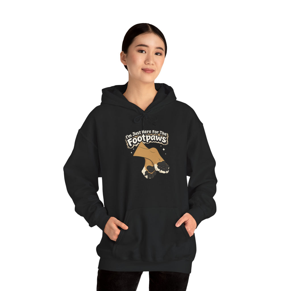 Footpaws Lion Paw Illustration Hoodie | Cute Feline Paws Graphic