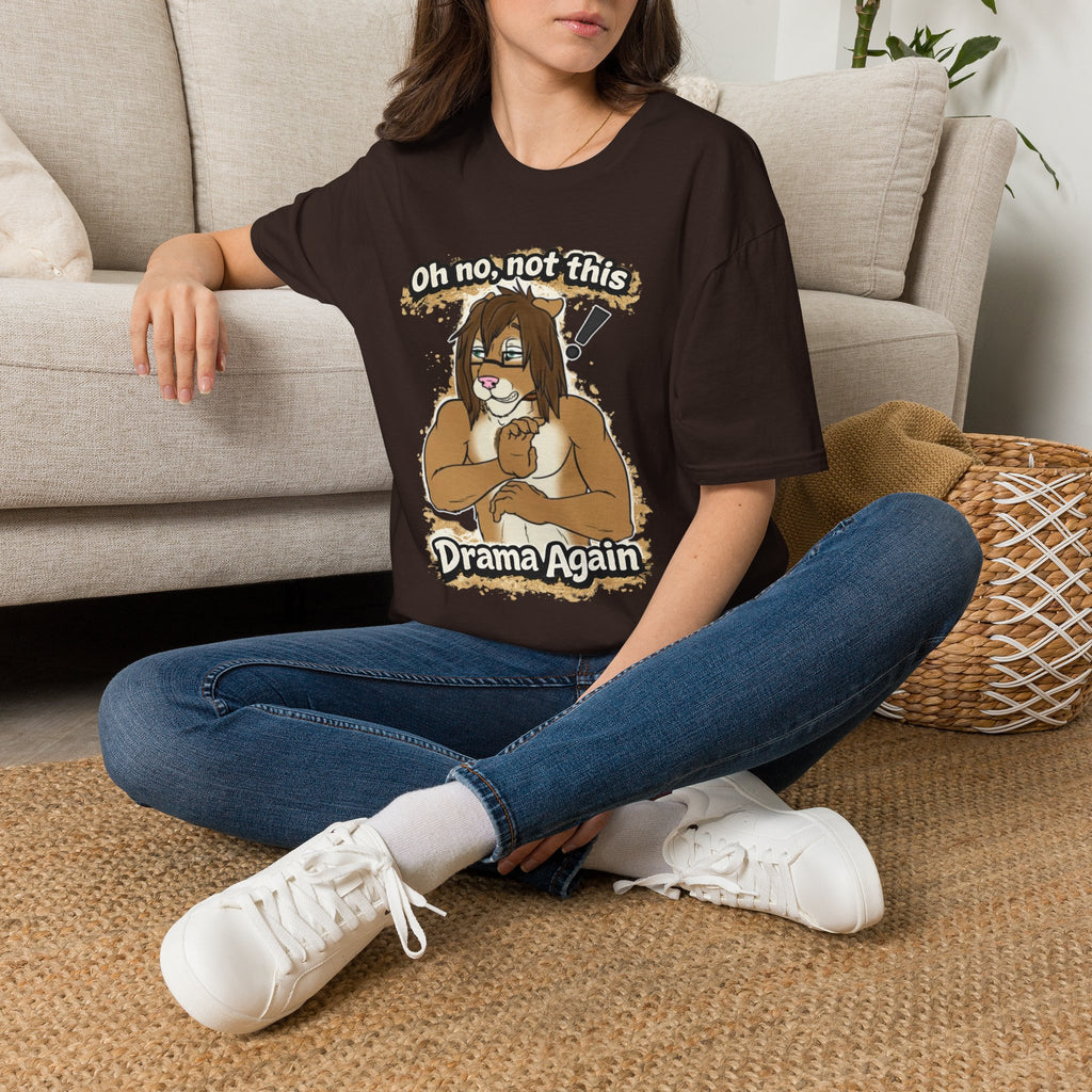 Oh No Not This Drama Again T-Shirt | Sarcastic Furry Character Tee