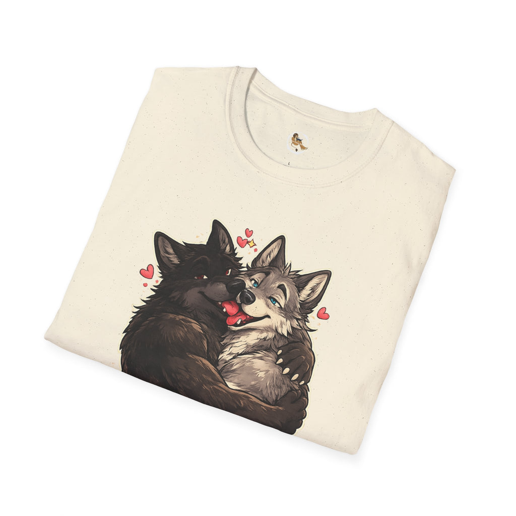 Gay Wolves Graphic T-Shirt - 'There Are Two Wolves' Cute LGBT Pride Tee