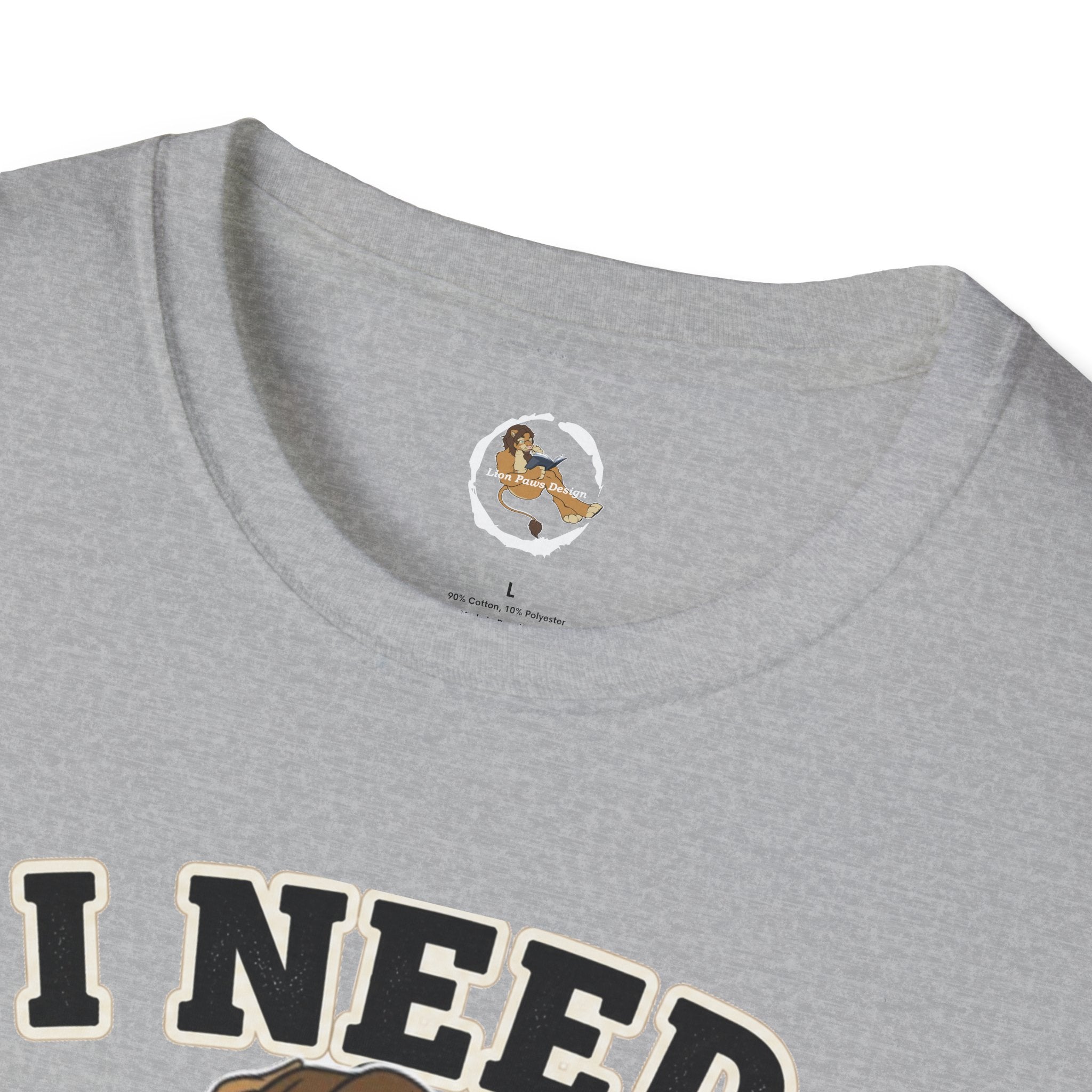 I Need Coffee First Lion Coffee Lover T-Shirt | Funny Furry Graphic