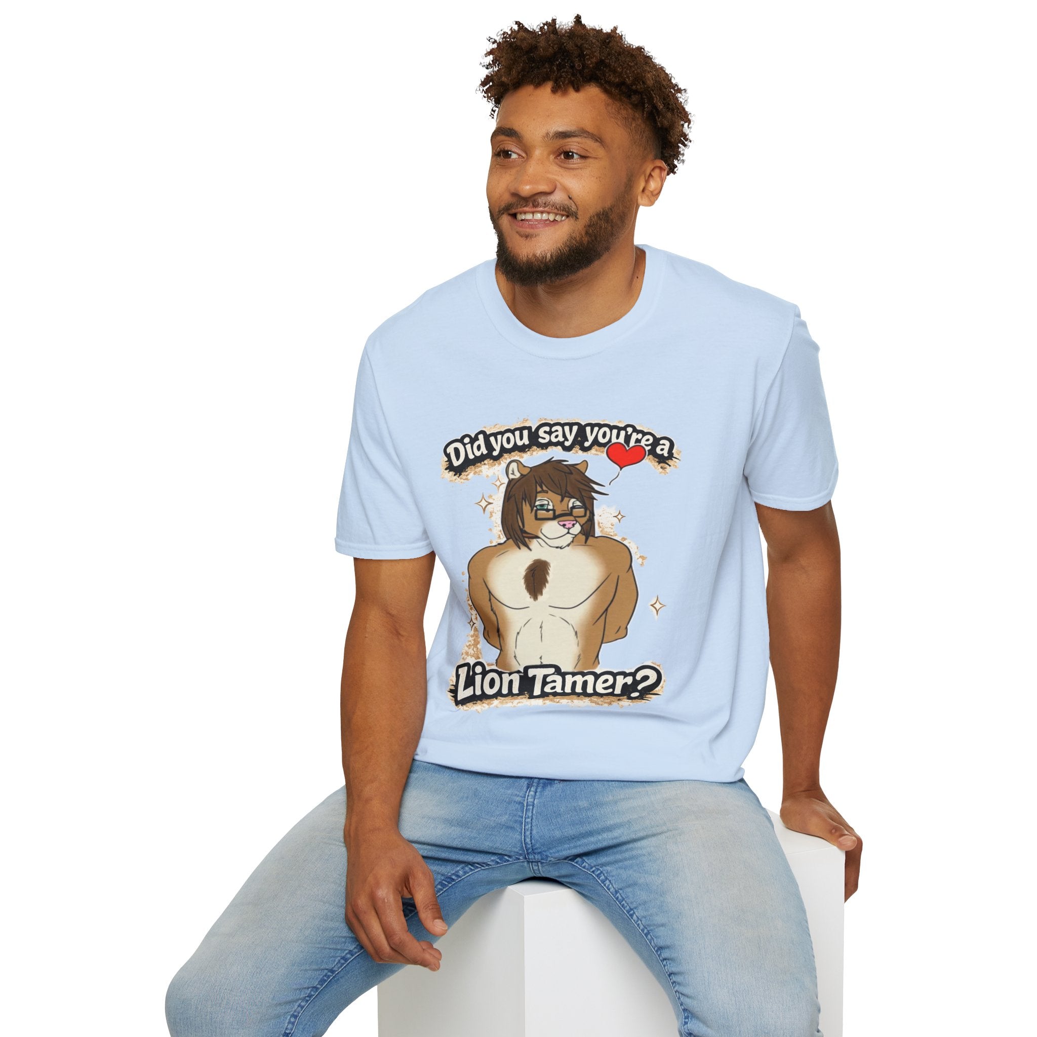 Did you say you're a Lion Tamer? T-Shirt | Furry Lion Character Tee