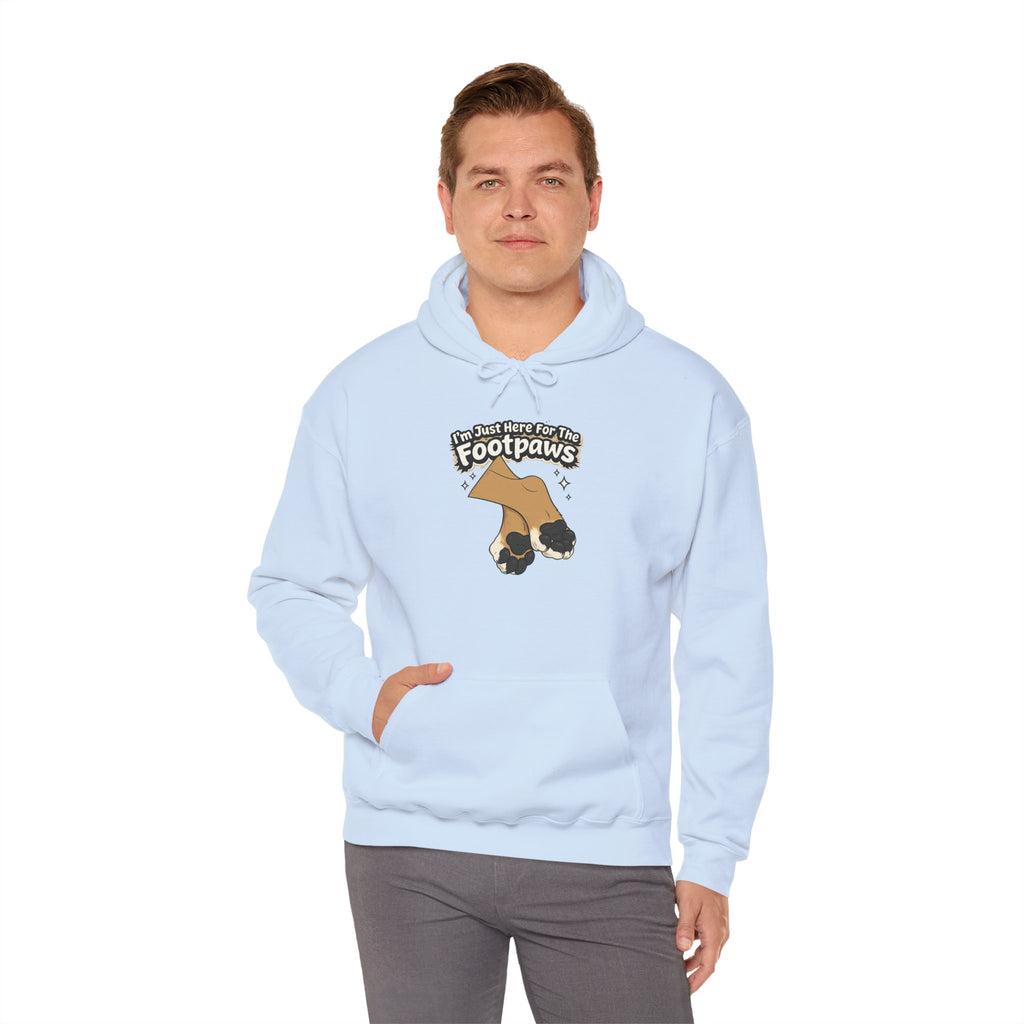Footpaws Lion Paw Illustration Hoodie | Cute Feline Paws Graphic