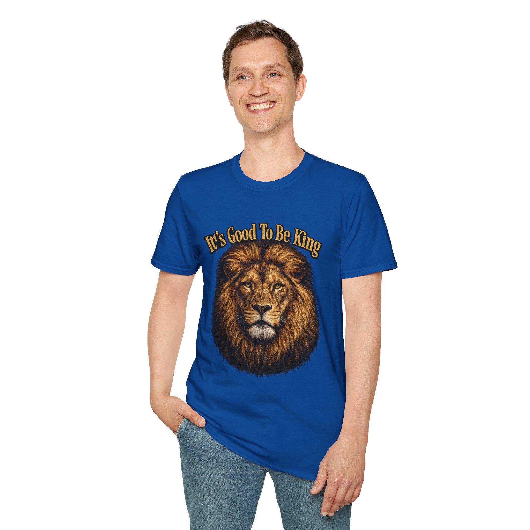 It's Good To Be King Lion Head T-Shirt | Vintage Animal Graphic Tee