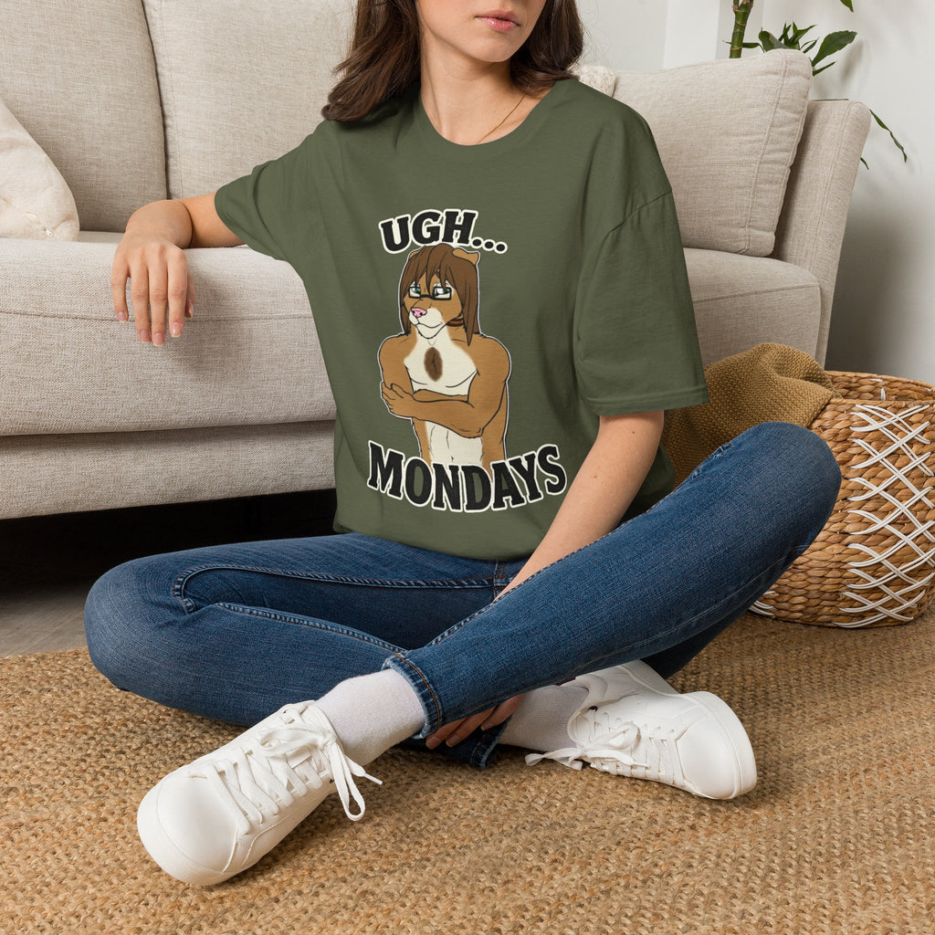Ugh Mondays Grumpy Lion T-Shirt | Funny Work Casual Tee