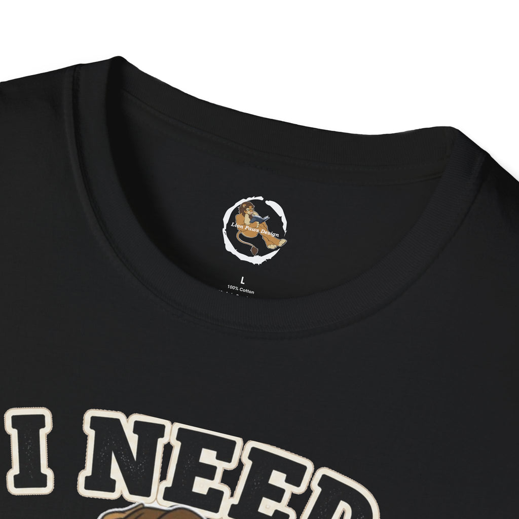 I Need Coffee First Lion Coffee Lover T-Shirt | Funny Furry Graphic