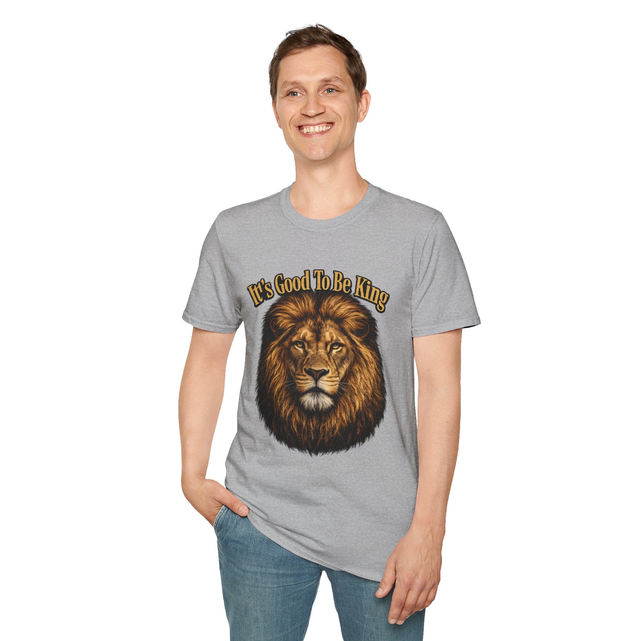 It's Good To Be King Lion Head T-Shirt | Vintage Animal Graphic Tee