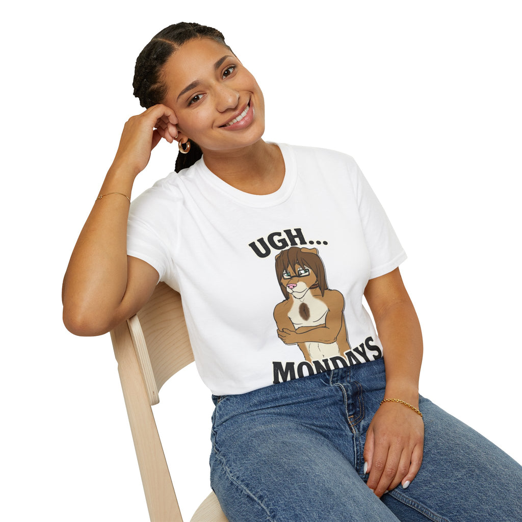 Ugh Mondays Grumpy Lion T-Shirt | Funny Work Casual Tee