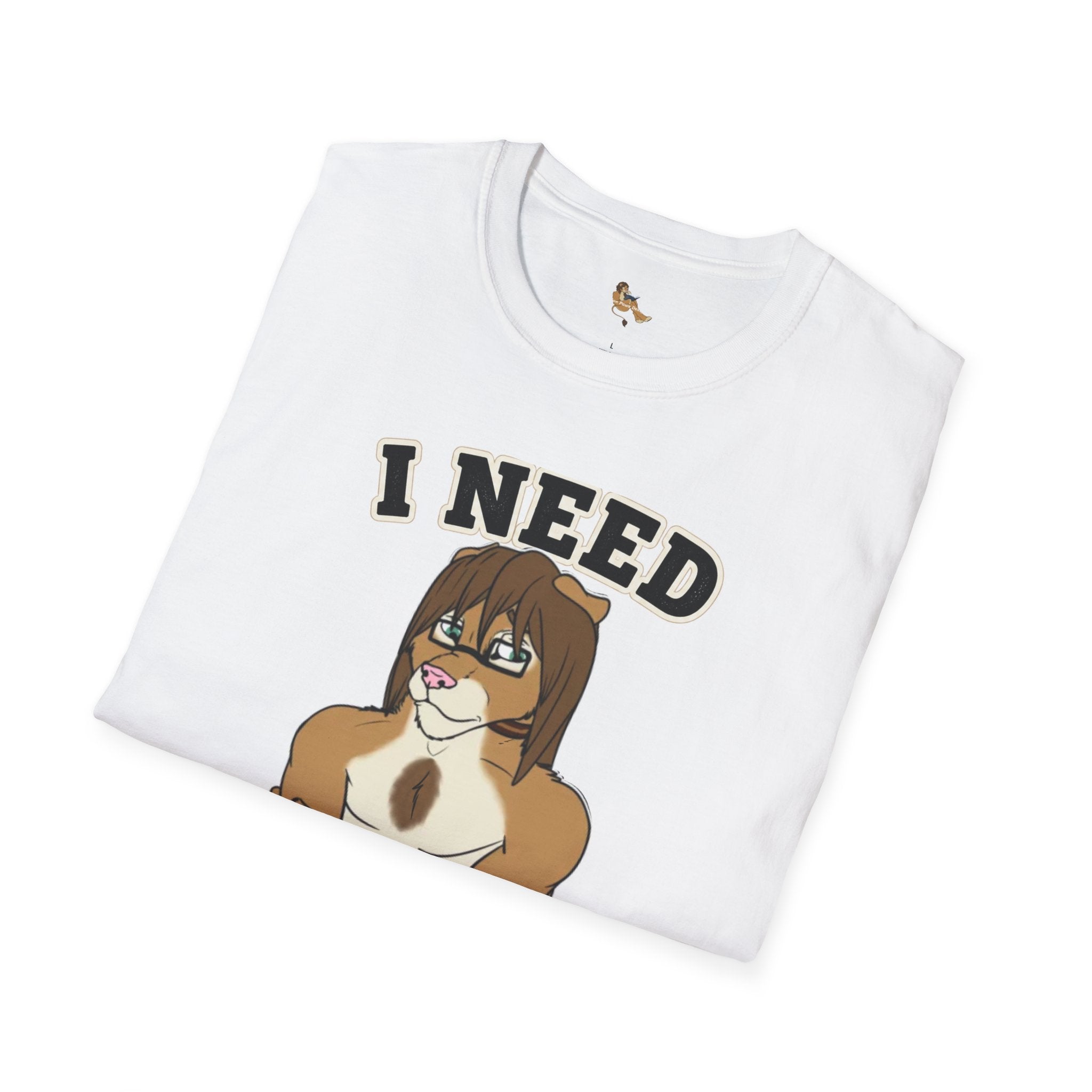 I Need Coffee First Lion Coffee Lover T-Shirt | Funny Furry Graphic