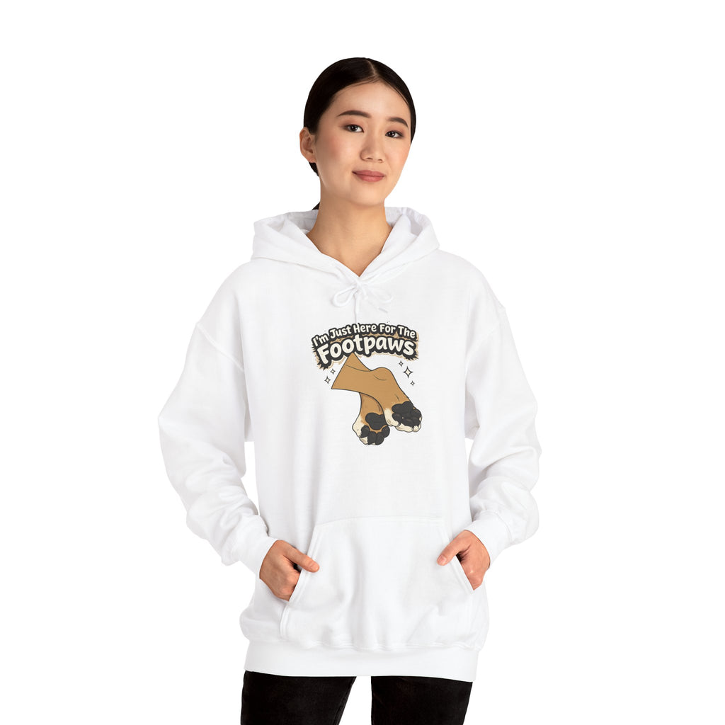 Footpaws Lion Paw Illustration Hoodie | Cute Feline Paws Graphic
