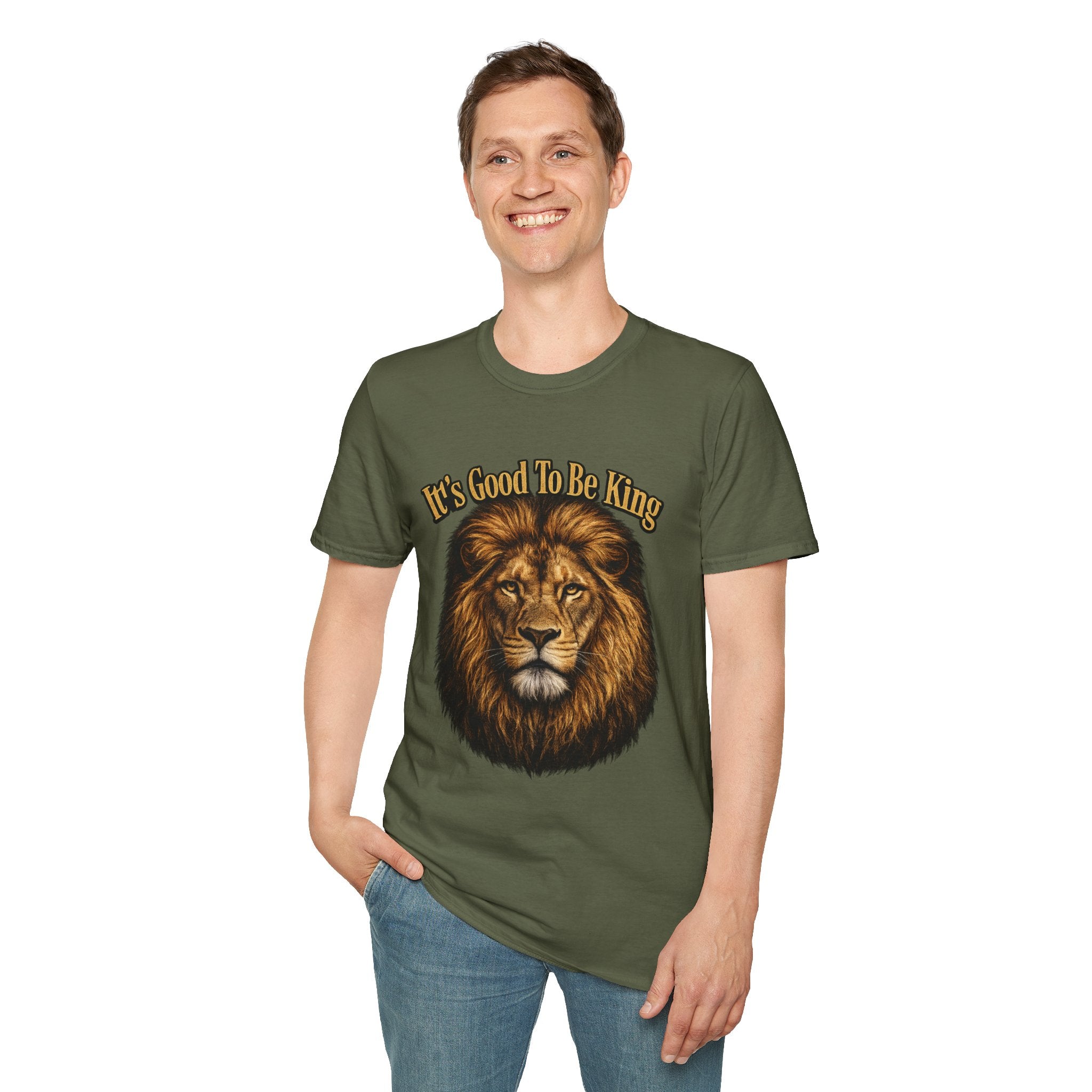 It's Good To Be King Lion Head T-Shirt | Vintage Animal Graphic Tee