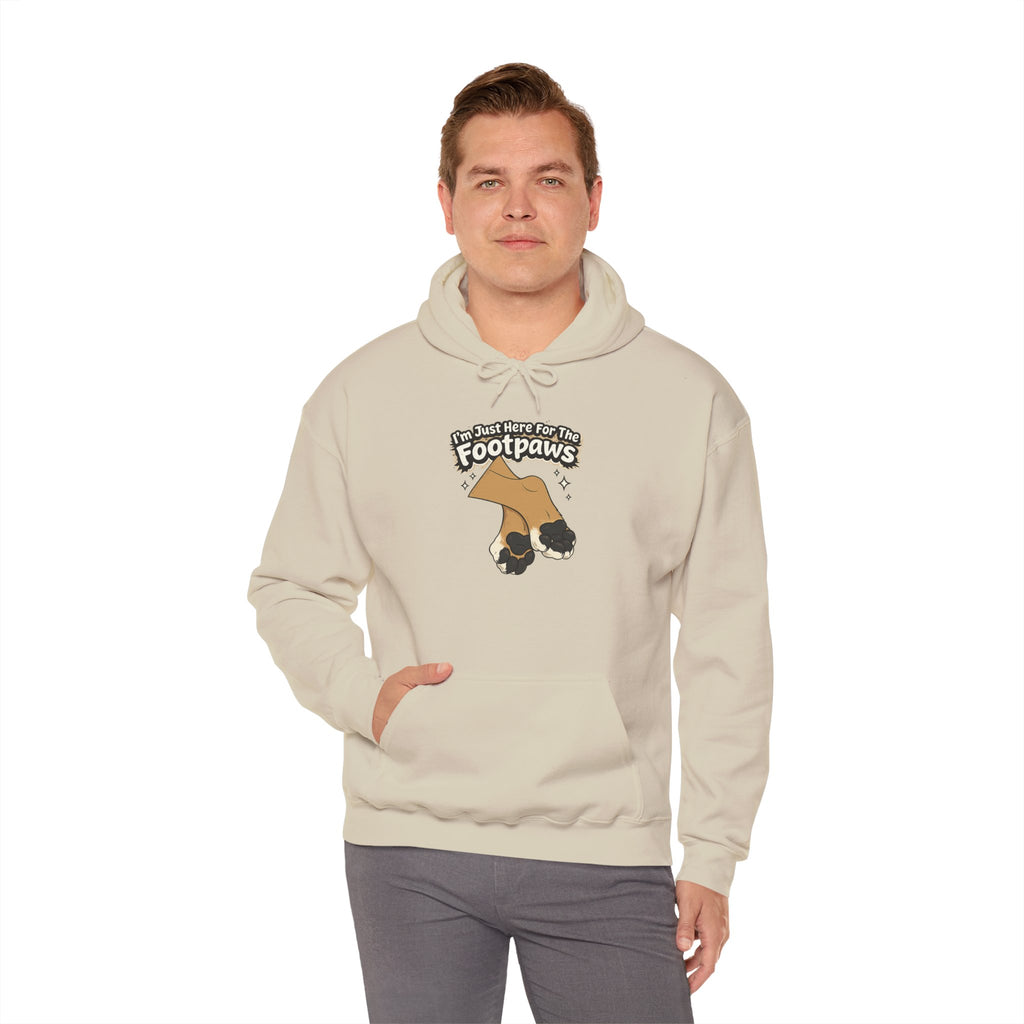 Footpaws Lion Paw Illustration Hoodie | Cute Feline Paws Graphic