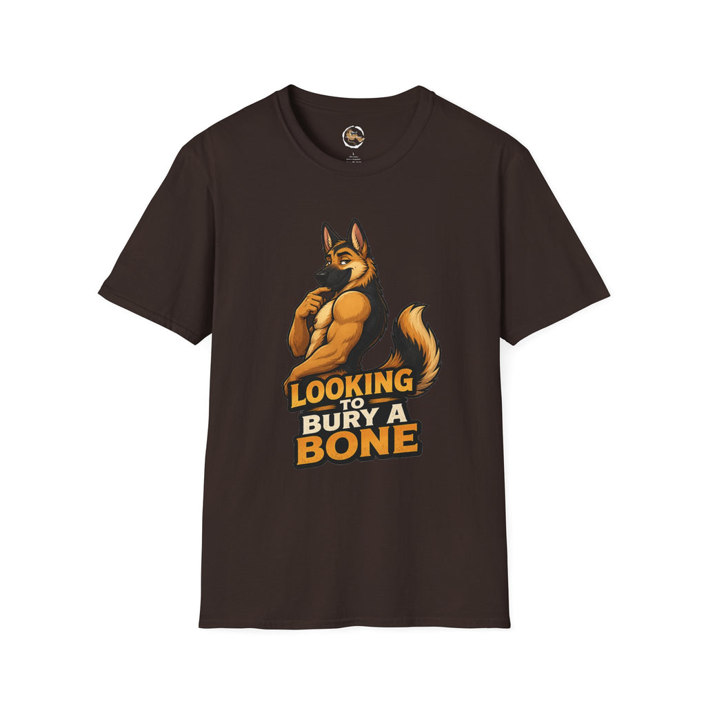 Strong German Shepherd Furry looking to bury a bone T-Shirt | Dog humor