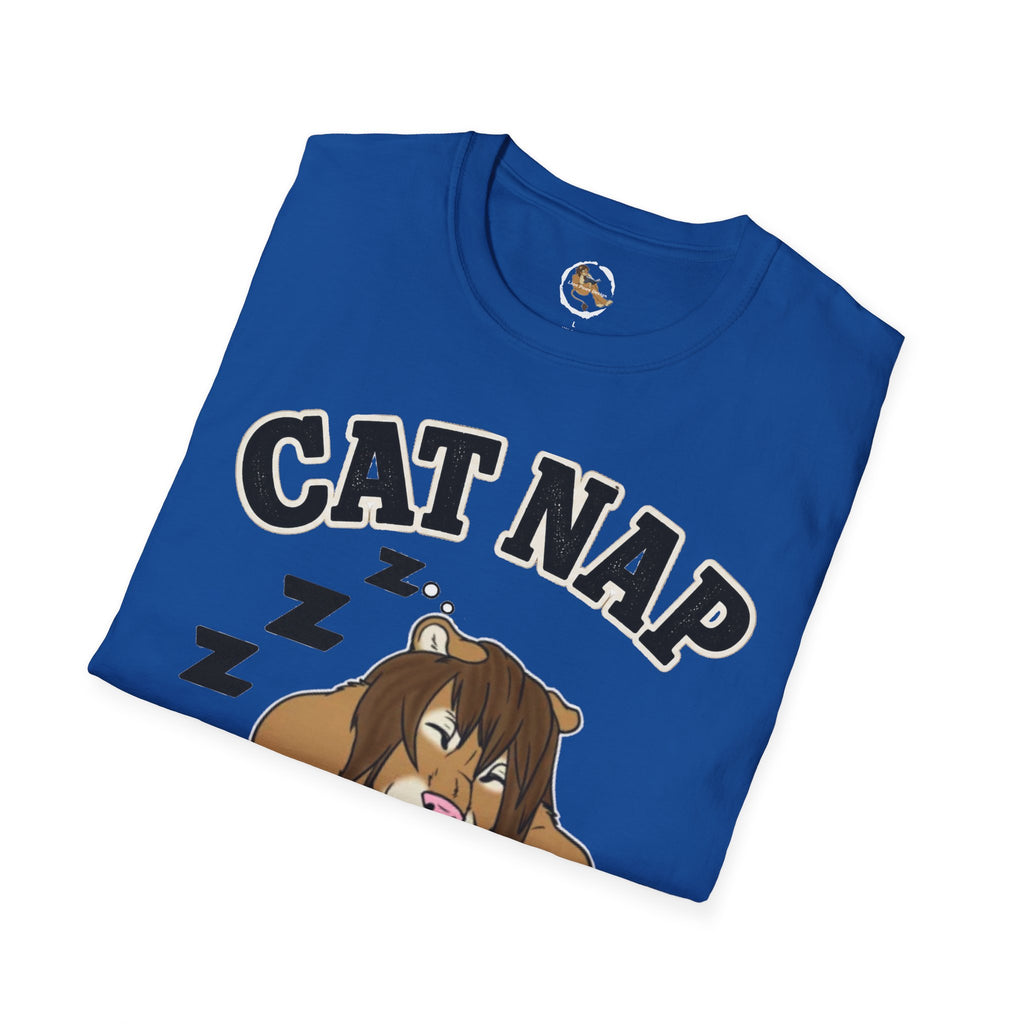 Sleeping Lion Cat Nap T-Shirt | Cute Furry Cat Graphic Tee