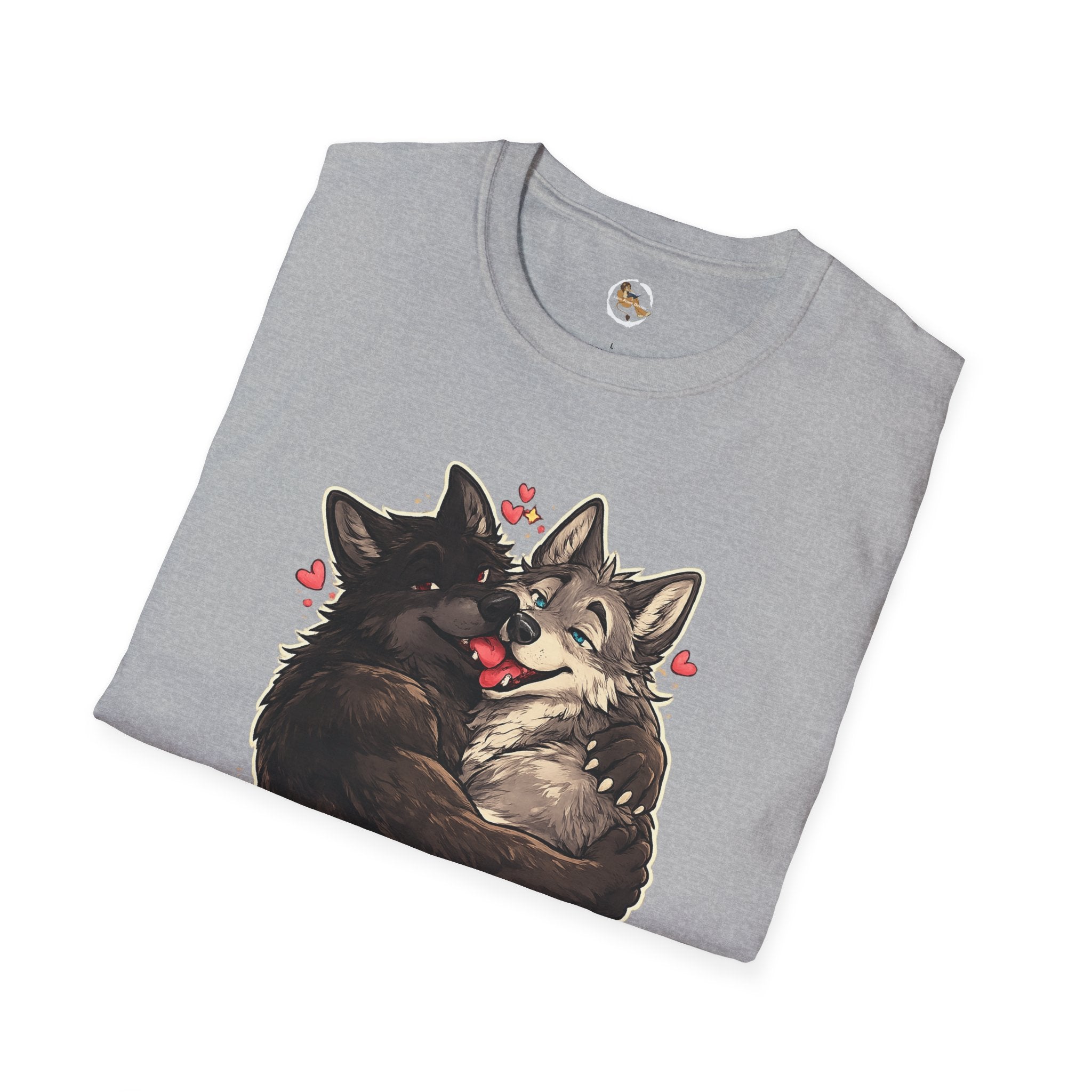 Gay Wolves Graphic T-Shirt - 'There Are Two Wolves' Cute LGBT Pride Tee
