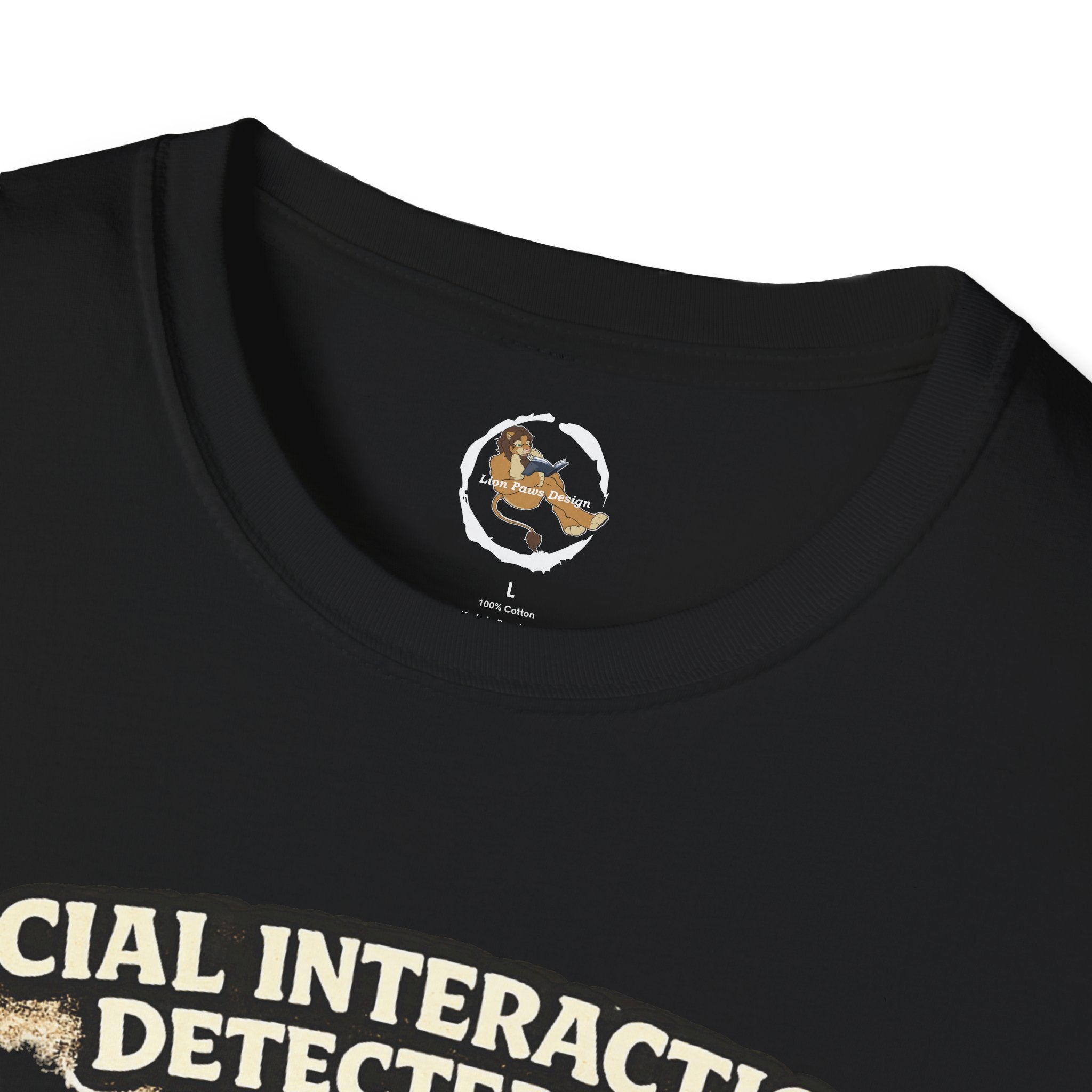 Panic Mode Activated T‑Shirt — "Social Interaction Detected" Funny Furry Graphic Tee