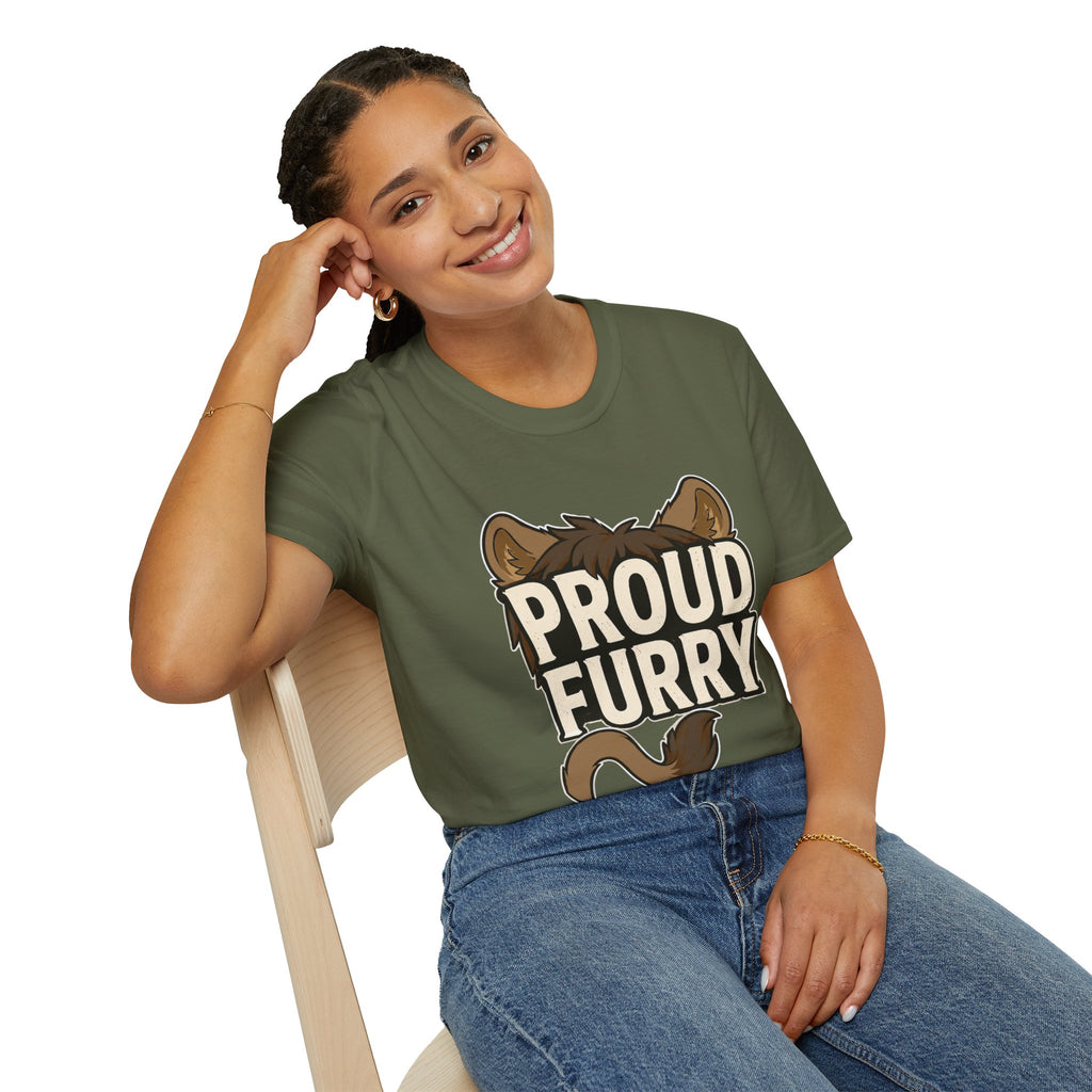 Proud Furry Graphic Tee — Cute Furry Pride T-Shirt