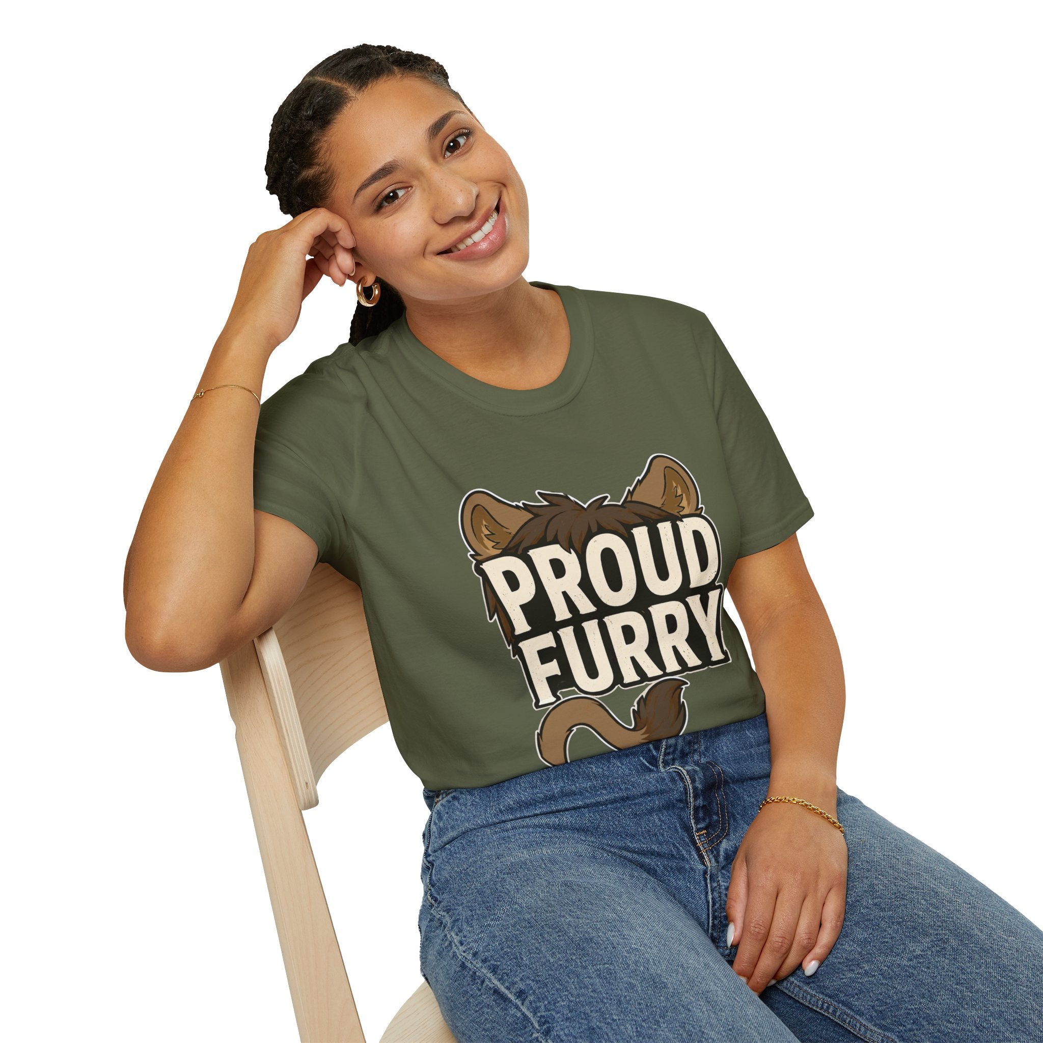Proud Furry Graphic Tee — Cute Furry Pride T-Shirt